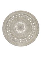 Alfombra Yute Braided Red 200  cm