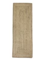 Alfombra de Pasillo Yute 70x200 cm Kaya Natural