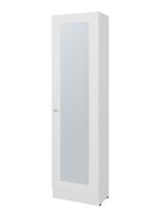 Clóset Praga 1 Puerta Con Espejo Blanco 180.1x49.1x30.2 cm