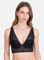 Bralette Encaje Broche Ancho con Arco y Copa