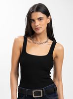 Polera sin Mangas Colo Negro