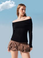 Sweater Tejido sin Hombros