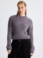 Sweater Tejido Punto Acanalado