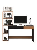 Escritorio Andreas Café Grafito 158.5x52x152 cm