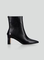 Botín Caña Ajustada y Cierre Cuero Mujer