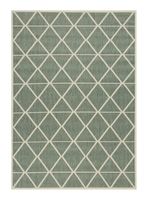 Alfombra Bajada de Cama Rombos Turquesa 67x120 cm