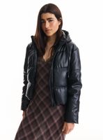 Parka Puffa Efecto Piel