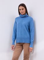 Sweater con Lana Merino y Abertura en Costados