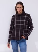 Sweater Cuello Beatle con Cuadros