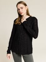 Sweater Trenzado Sólido