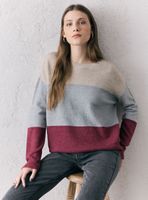 Sweater Color Block Lurex