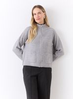 Chaleco Hilado Acrílico con Lentejuelas Efecto Lana