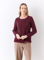 Chaleco Cárdigan con Botones Adorno