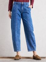 Jeans Ballon Liviano con Corte Central