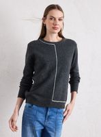 Sweater con Diseño de Línea Contraste