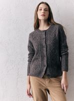 Chaleco Trenzado con Tejido Jaspeado