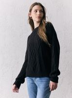 Sweater Trenzado en Delantero