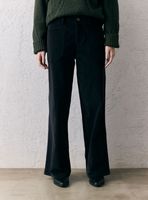 Pantalón Pierna Ancha de Cotelé Delgado