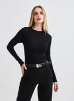 Sweater con Transparencia y Lurex