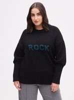 Sweater Jaquard con Frases