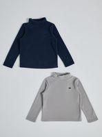 Polera Bipack Detalle En Pecho Micropolar