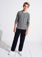 Jeans Straight Fit Bolsillo Cargo Algodón