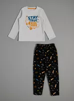 Pijama Polar con Top Aplicación Bordado