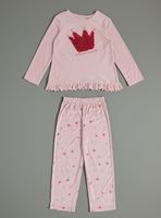 Pijama Bordado y Vuelos de Velour