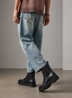 Botín tipo Chelsea con Elásticos Laterales Hombre