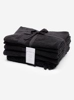 Set de Toallas 5 Piezas New 420 Grs Negro Algodón