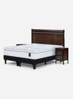 Cama Europea Art 4 Súper King Opera II + Respado + Veladores