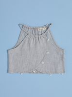 Polera Lino Look Detalle Conchitas