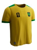 Camiseta de Fútbol Manga Corta de Niño Jumbo Brasil