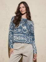 Sweater Print en Contraste