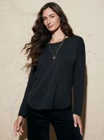 Polera Pespunte en Terminaciones con Apertura en Costados