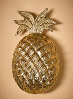 Caja De Piña Dorada 19x10.5x8.5 cm