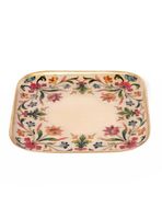 Plato Cuadrado Flores 16x16 cm