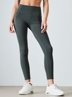 Calza Color Liso Pretina Alta y Bolsillo