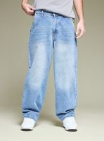 Jeans Baggy Fit Tiro Medio