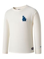 Polera Manga Larga Embroidery Waffle Loose Fit