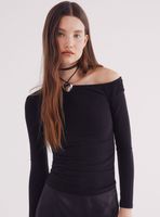 Top Asimétrico Manga Larga