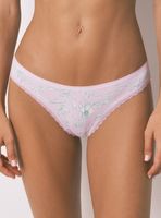 Calzón Clásico Microfibra Estampado Detalles Encaje