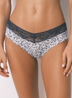 Calzón Ancho Algodón Estampada Detalle Encaje