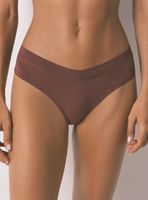 Calzón Ancha Brasileño Fruncido Granate