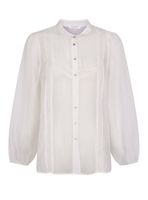 Blusa Encaje Cuello Mao