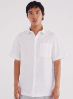 Camisa Lisa Unicolor Bolsillo Frontal