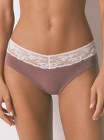 Calzón Ancha Algodón Rosa Encaje