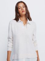 Chaleco Combinado Manga Larga Camisero