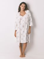 Bata Larga Maternity Print Sello