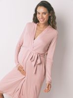 Bata Larga Maternity Técnica Rib